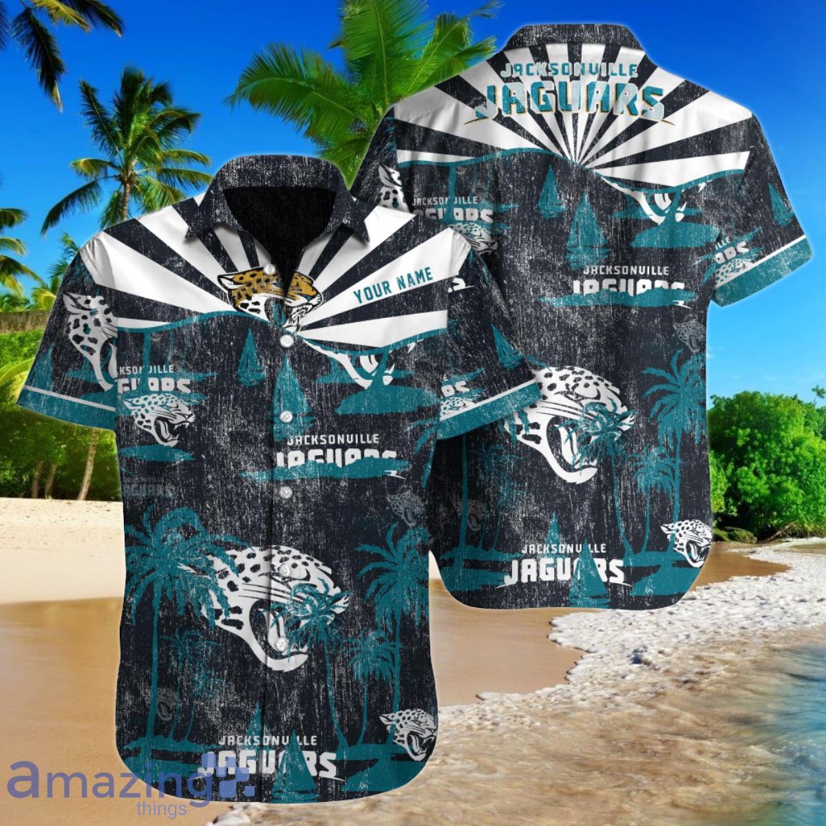 Jacksonville Jaguars NFL Custom Name Hawaiian Shirt For Men Women