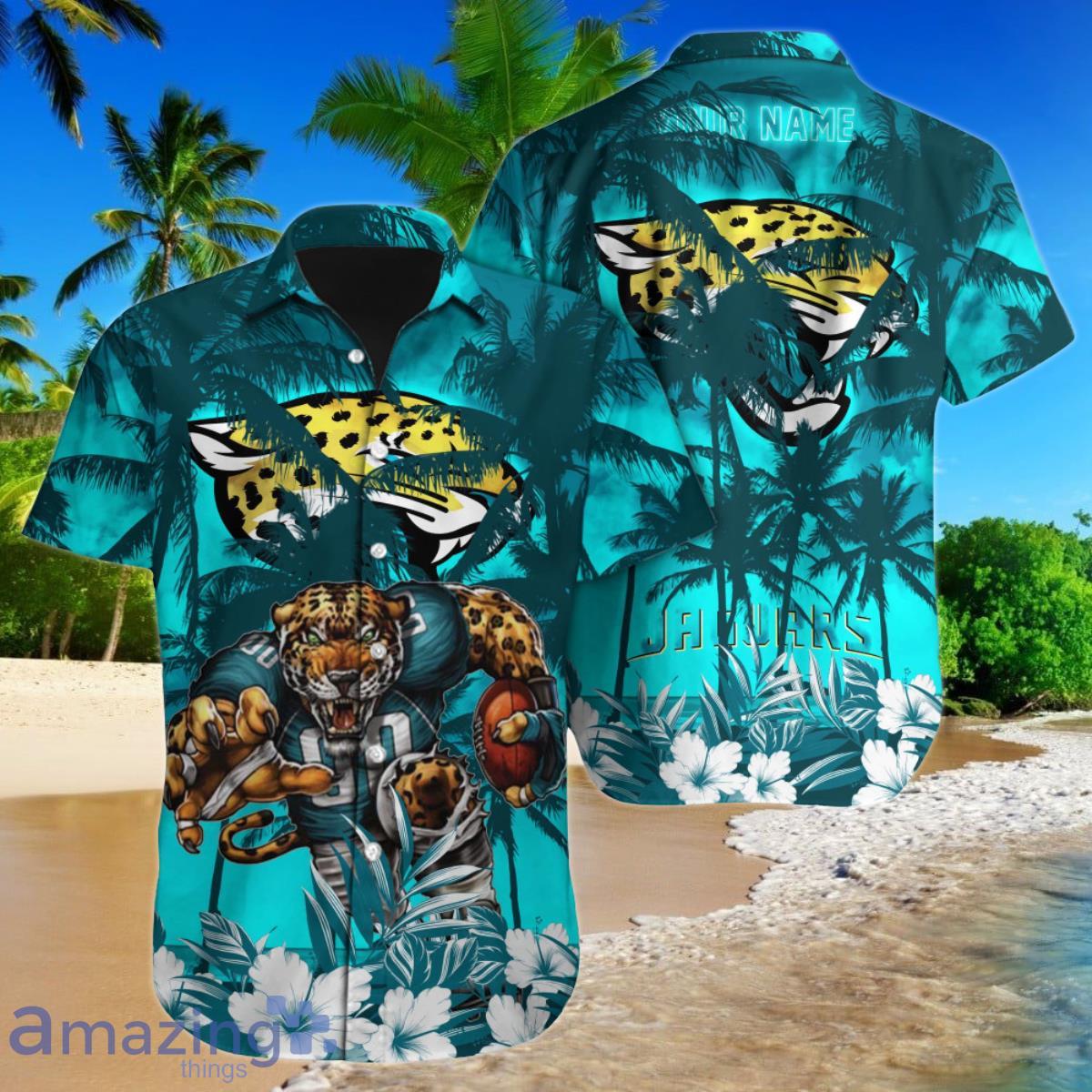 Custom Name Jacksonville Jaguars Hawaiian Shirt NFL Football