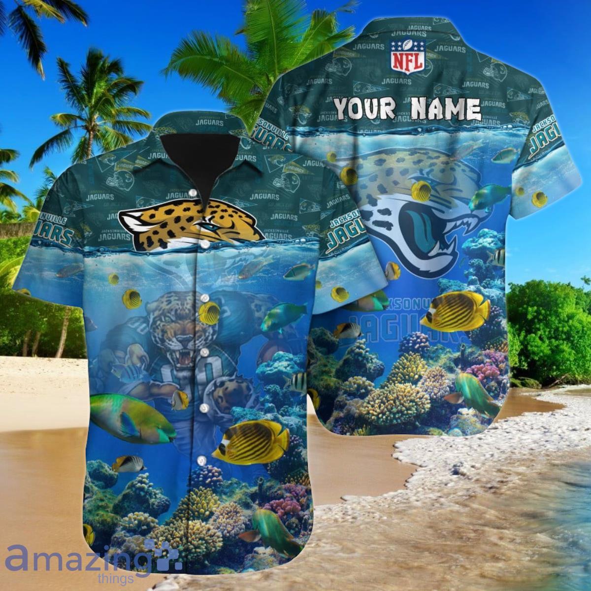 Custom Name Jacksonville Jaguars NFL Champion Gift Fans Hawaiian