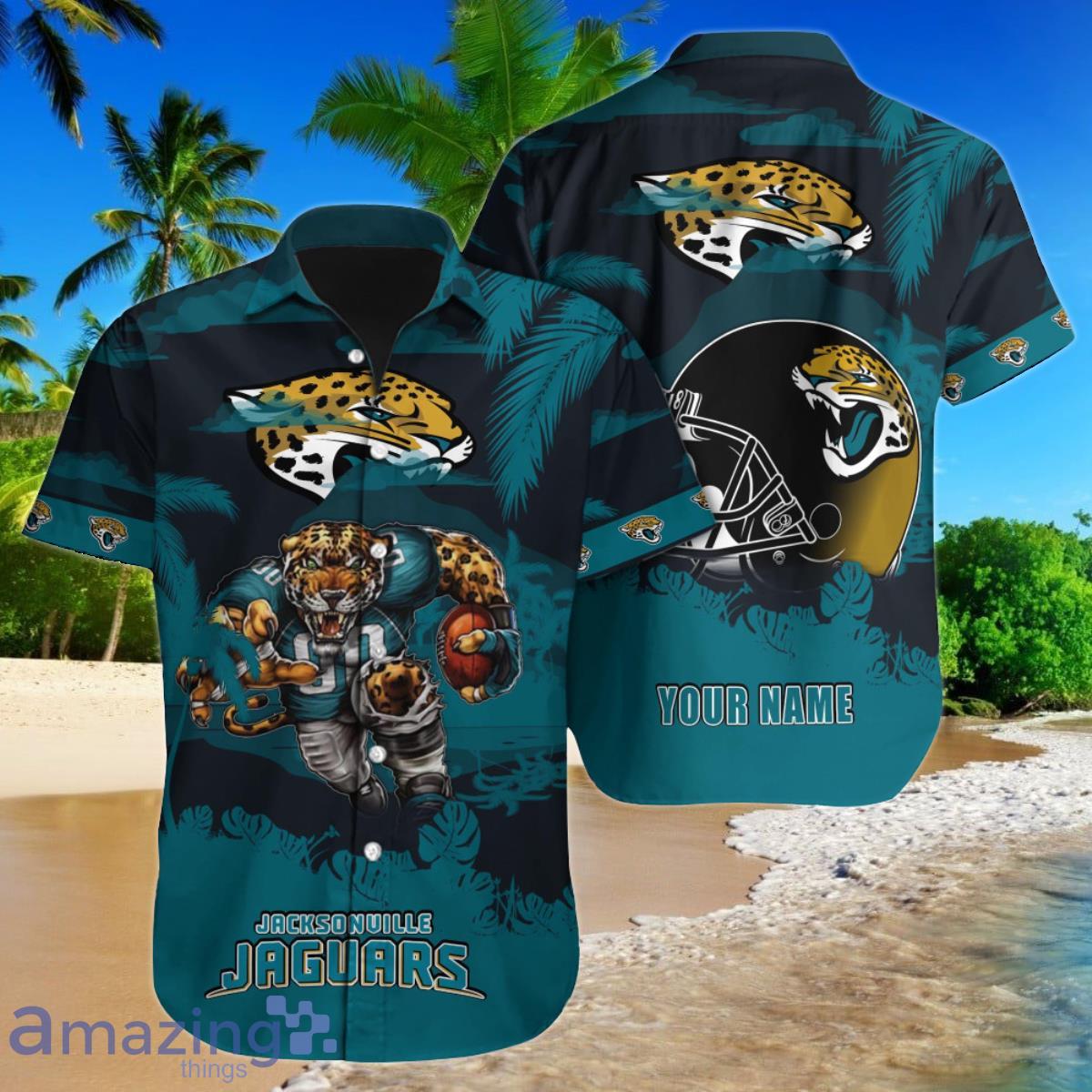 Jacksonville Jaguars NFL Football Custom Name Hawaiian Shirt Style Gift For  Men And Women Fans