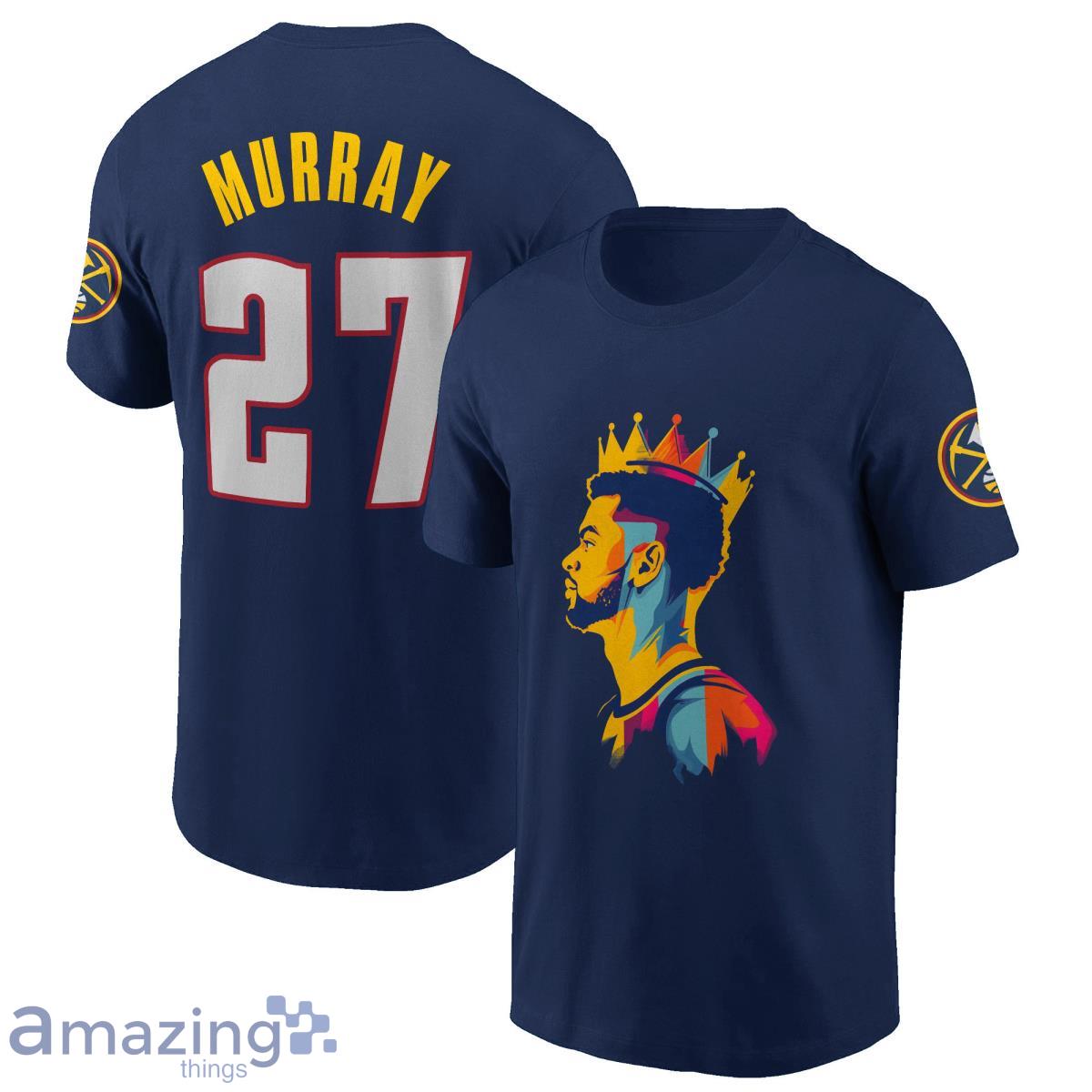 Jamal Murray Number 27 Denver Nuggets 2023 NBA Champions Print T-Shirt Product Photo 1 Jamal Murray Number 27 Denver Nuggets 2023 NBA Champions Print T-Shirt Product Photo 1