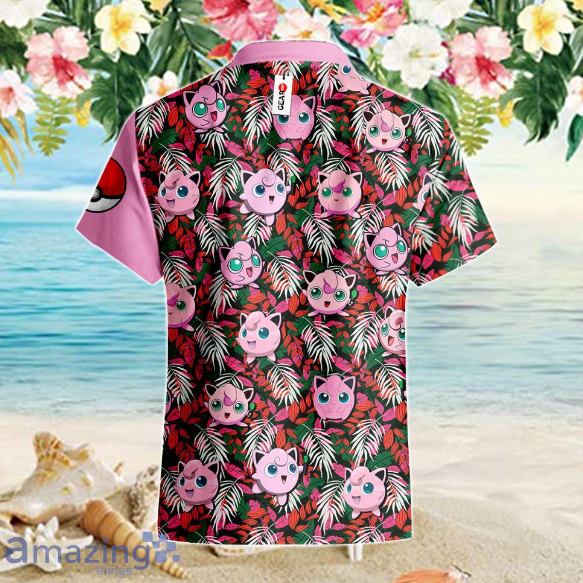Jigglypuff Hawaiian Shirt Anime Merch Clothes Inspired Gift For Men Women Fans image Jigglypuff Hawaiian Shirt Anime Merch Clothes Inspired Gift For Men Women Fans Product Photo 3