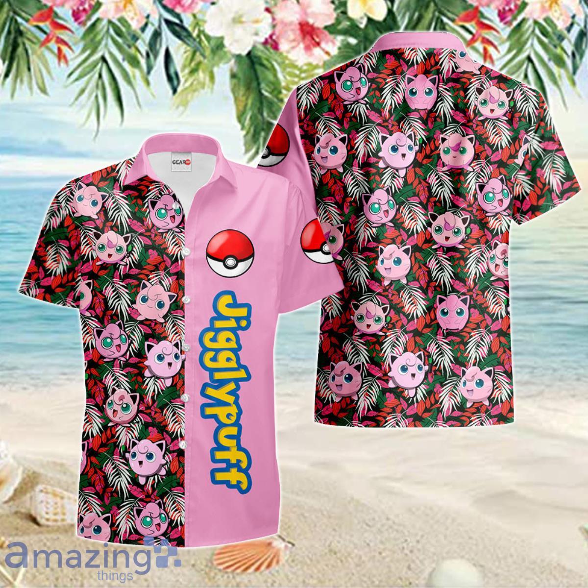 Jigglypuff Hawaiian Shirt Anime Merch Clothes Inspired Gift For Men Women Fans Product Photo 1