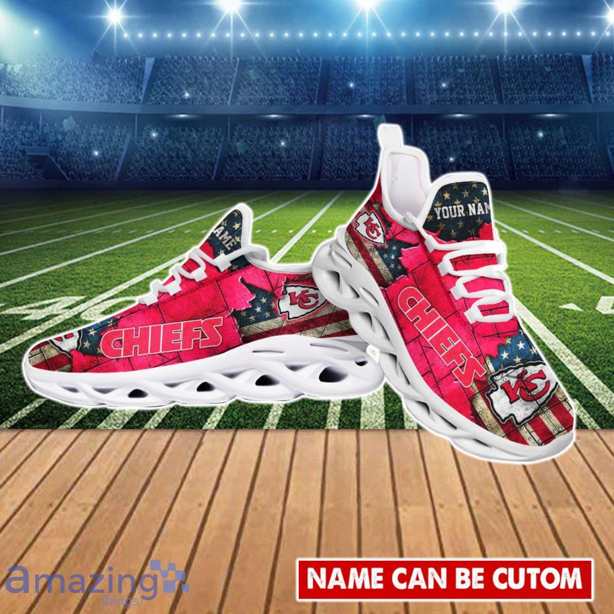 Kansas City Chiefs NFL Max Soul Shoes Custom Name Sneakers Running