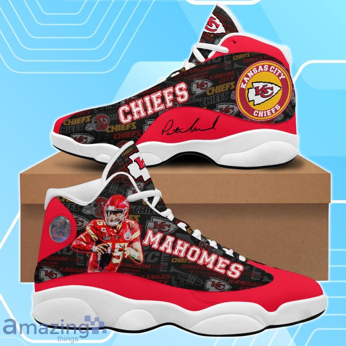 Kansas City Chiefs Patrick Mahomes Air Jordan 13 Shoes For Men Women Product Photo 1