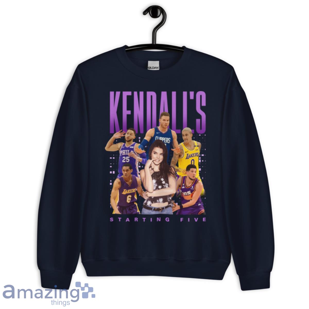 Kendalls Starting Five Basketball Shirt image Kendalls Starting Five Basketball Shirt - Unisex Crewneck Sweatshirt-1