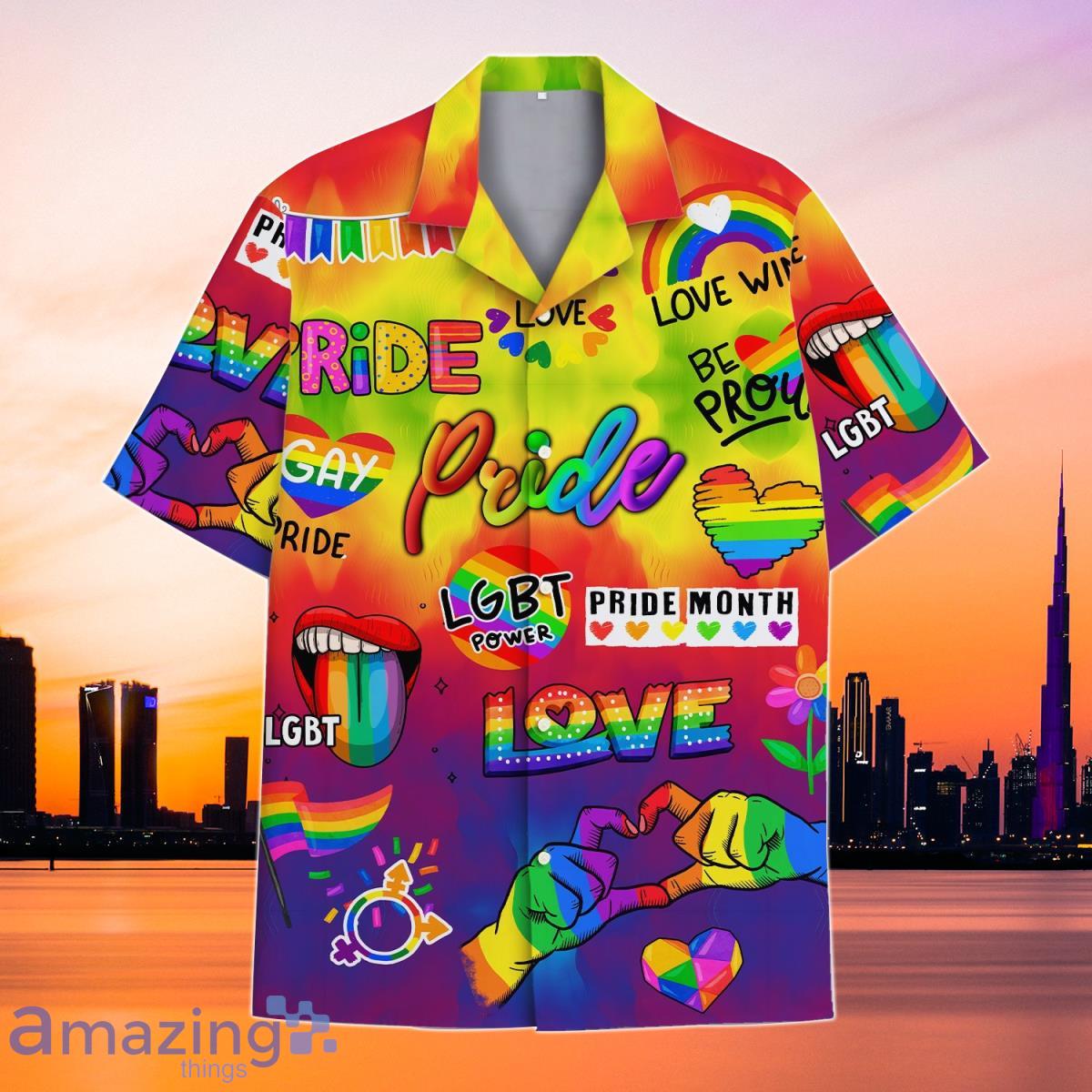 LGBTQ Pride Hawaiian Shirt Colorful Gift For Men And Women Product Photo 1