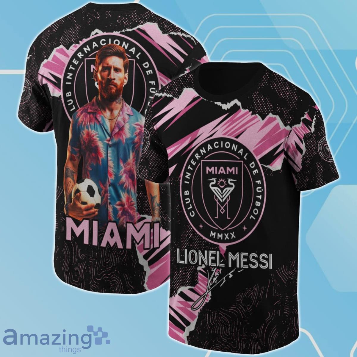 Lionel Messi Club Internacional De Futbol Miami 3D Shirt For Fans Product Photo 1