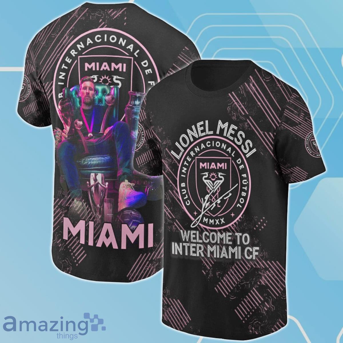 Lionel Messi Club Internacional De Futbol Miami 3D Shirt For Men And Women Product Photo 1