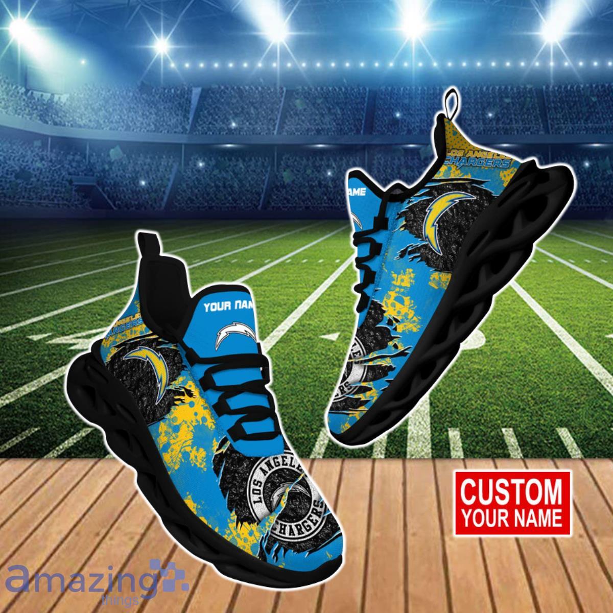 Los Angeles Chargers NFL Clunky Max Soul Shoes Custom Name Best Gift For Men And Women Fans Product Photo 1