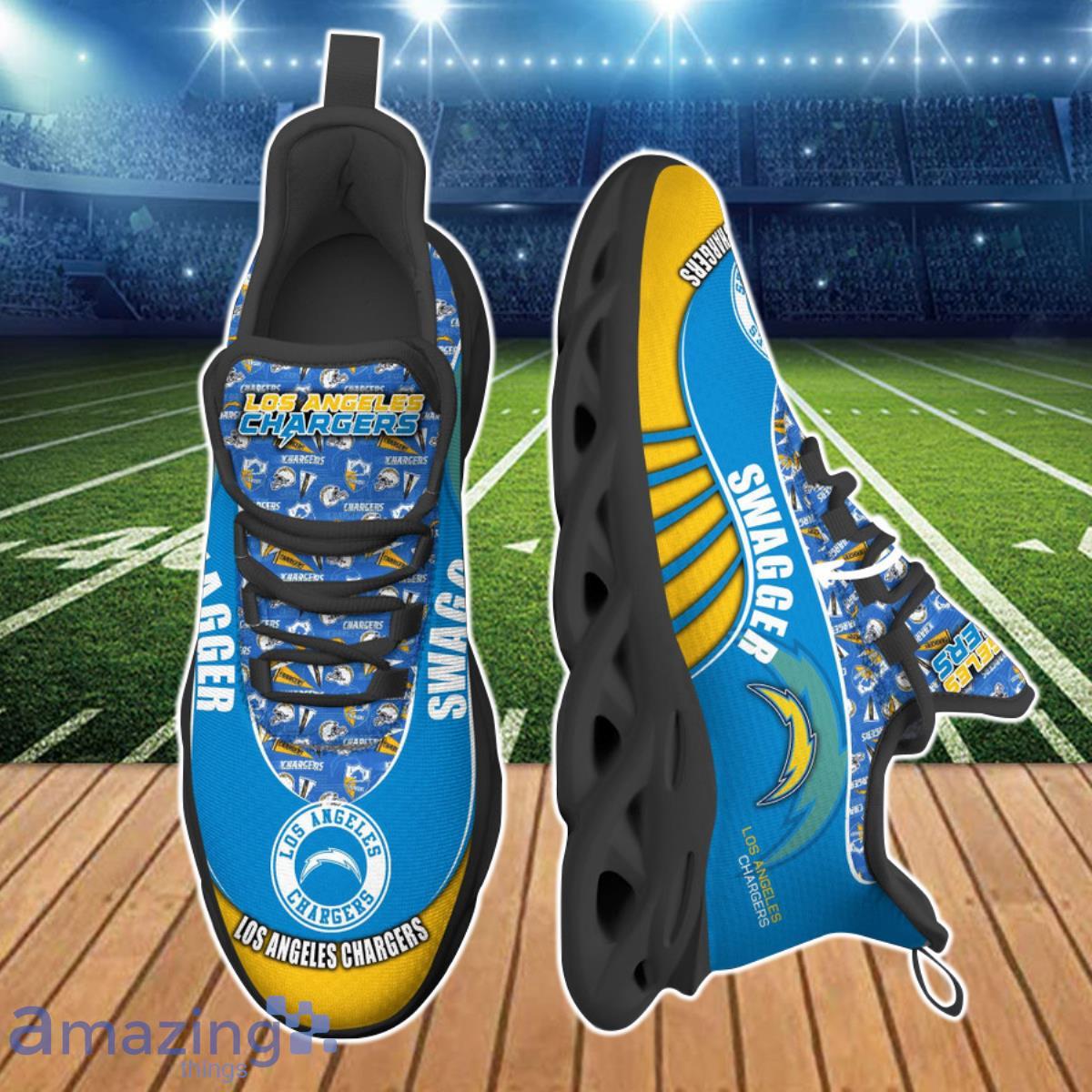 Los Angeles Chargers NFL Clunky Max Soul Shoes Custom Name Special Gift For Men And Women Fans Product Photo 2