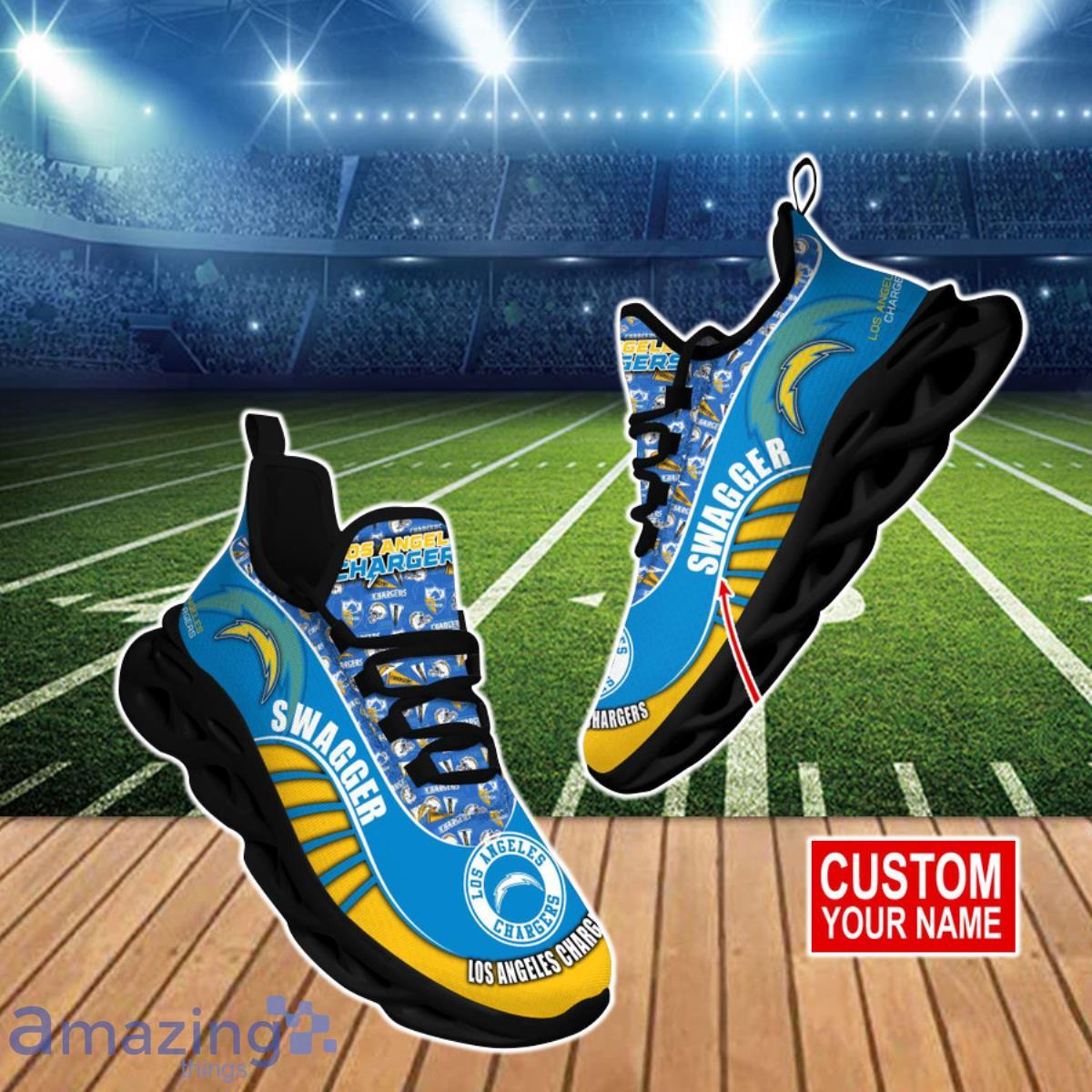Los Angeles Chargers NFL Clunky Max Soul Shoes Custom Name Special Gift For Men And Women Fans Product Photo 1