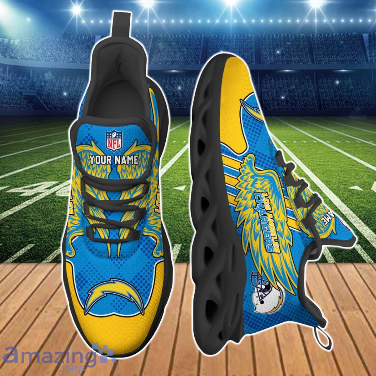 Los Angeles Chargers NFL Clunky Max Soul Shoes Custom Name Special Gift For True Fans Product Photo 2