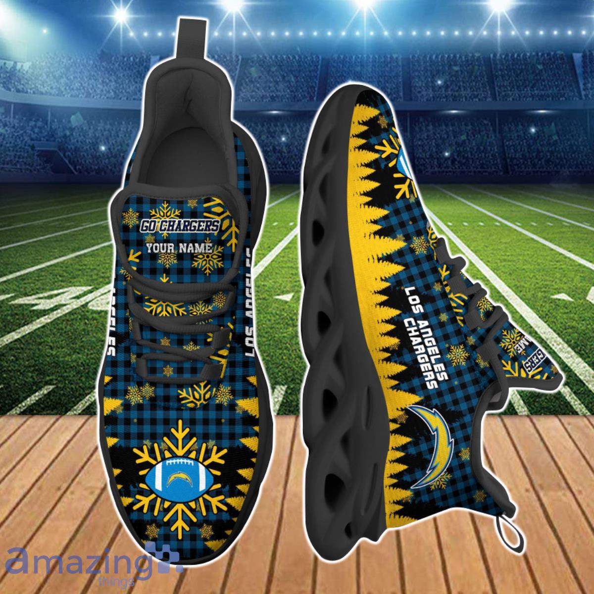 Los Angeles Chargers NFL Clunky Max Soul Shoes Custom Name Unique Gift For Fans Product Photo 2