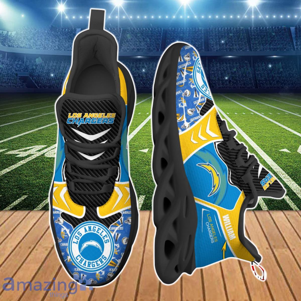 Los Angeles Chargers NFL Clunky Max Soul Shoes Custom Name Unique Gift For Real Fans Product Photo 2