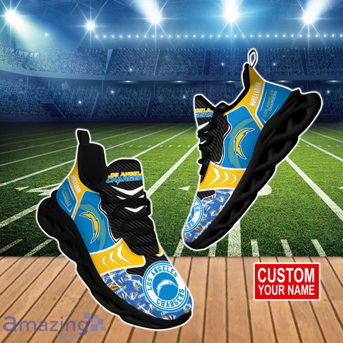 Los Angeles Chargers NFL Clunky Max Soul Shoes Custom Name Unique Gift For Real Fans Product Photo 1