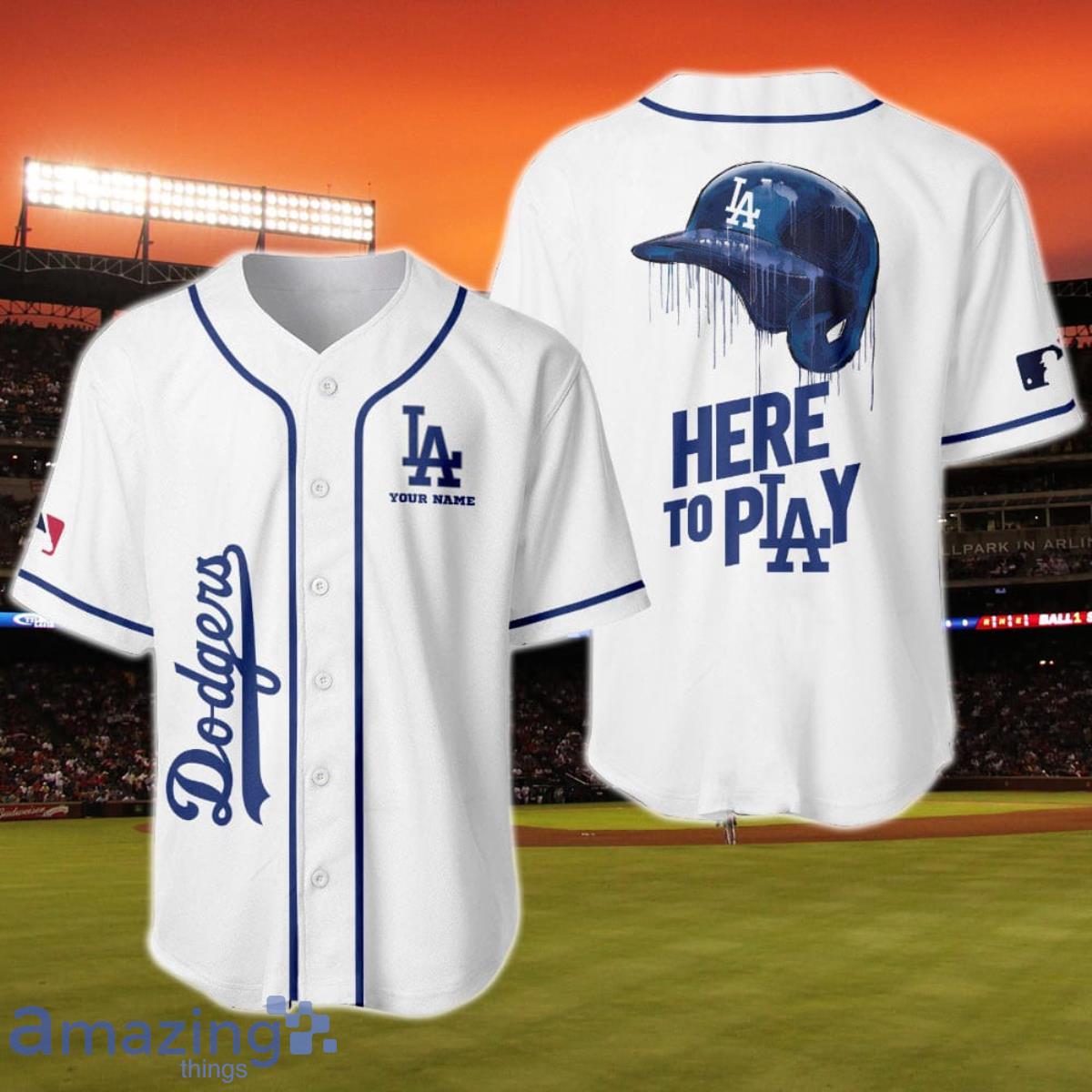 Los Angeles Dodgers Major League Baseball Custom Name Baseball Jersey
