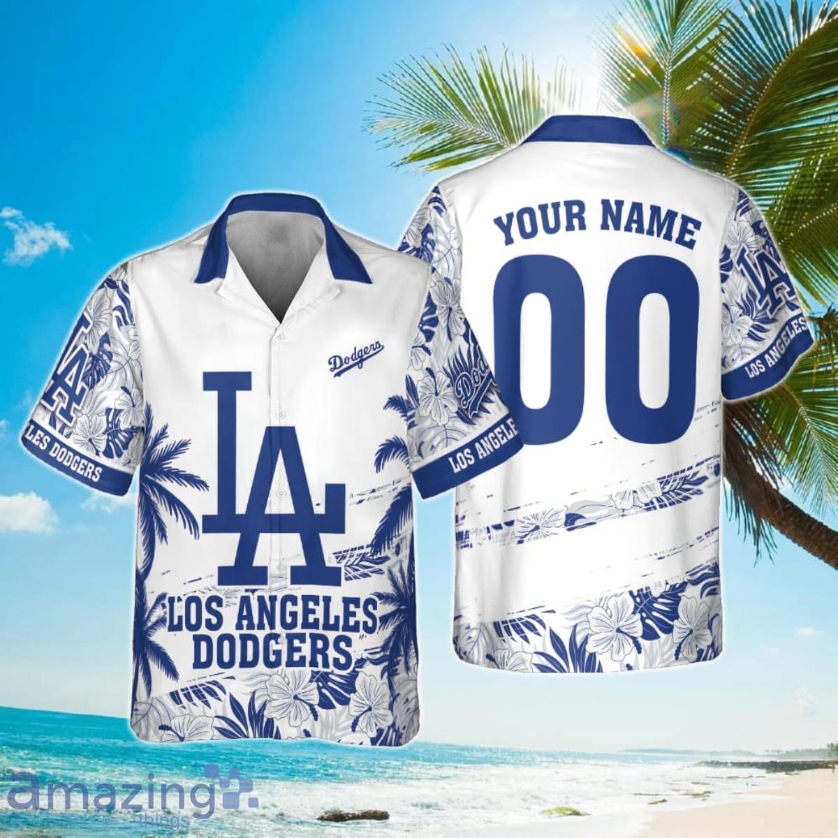 Los Angeles Dodgers Flower T-Shirt For Women - Personalized Gifts