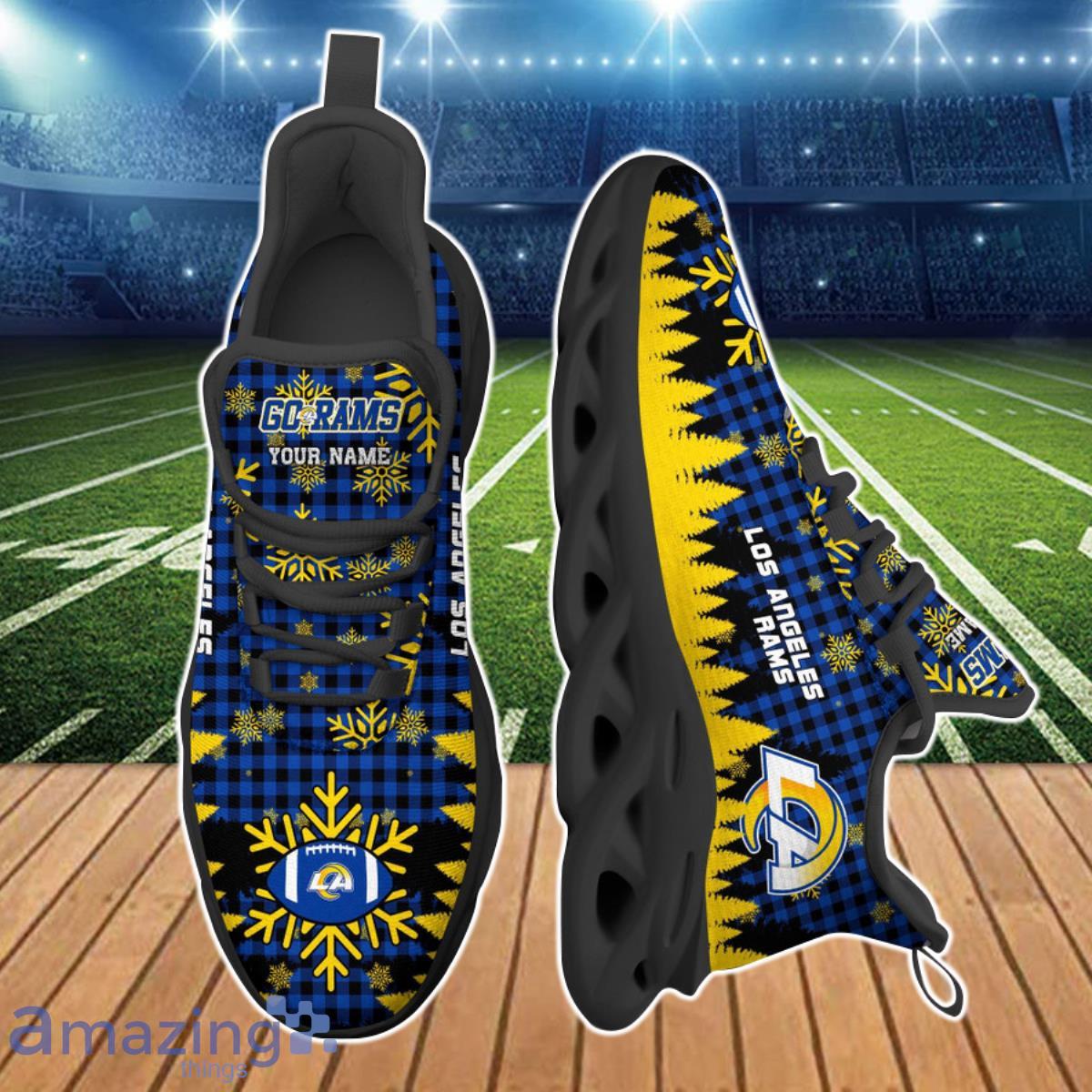 Los Angeles Rams NFL Clunky Max Soul Shoes Custom Name Best Gift For ReaL Fans Product Photo 2