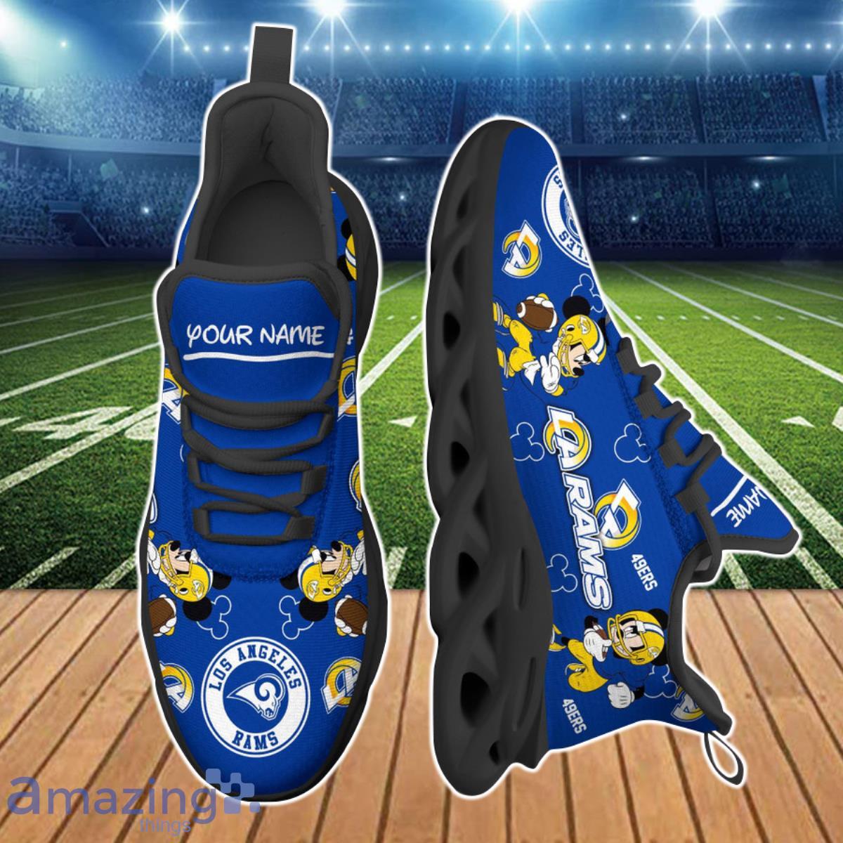 Los Angeles Rams NFL Clunky Max Soul Shoes Custom Name Gift For Fans Product Photo 2
