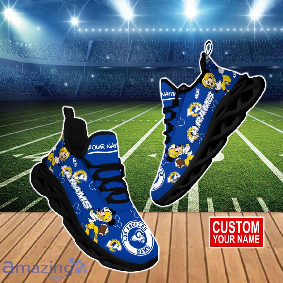 Los Angeles Rams NFL Clunky Max Soul Shoes Custom Name Gift For Fans Product Photo 1