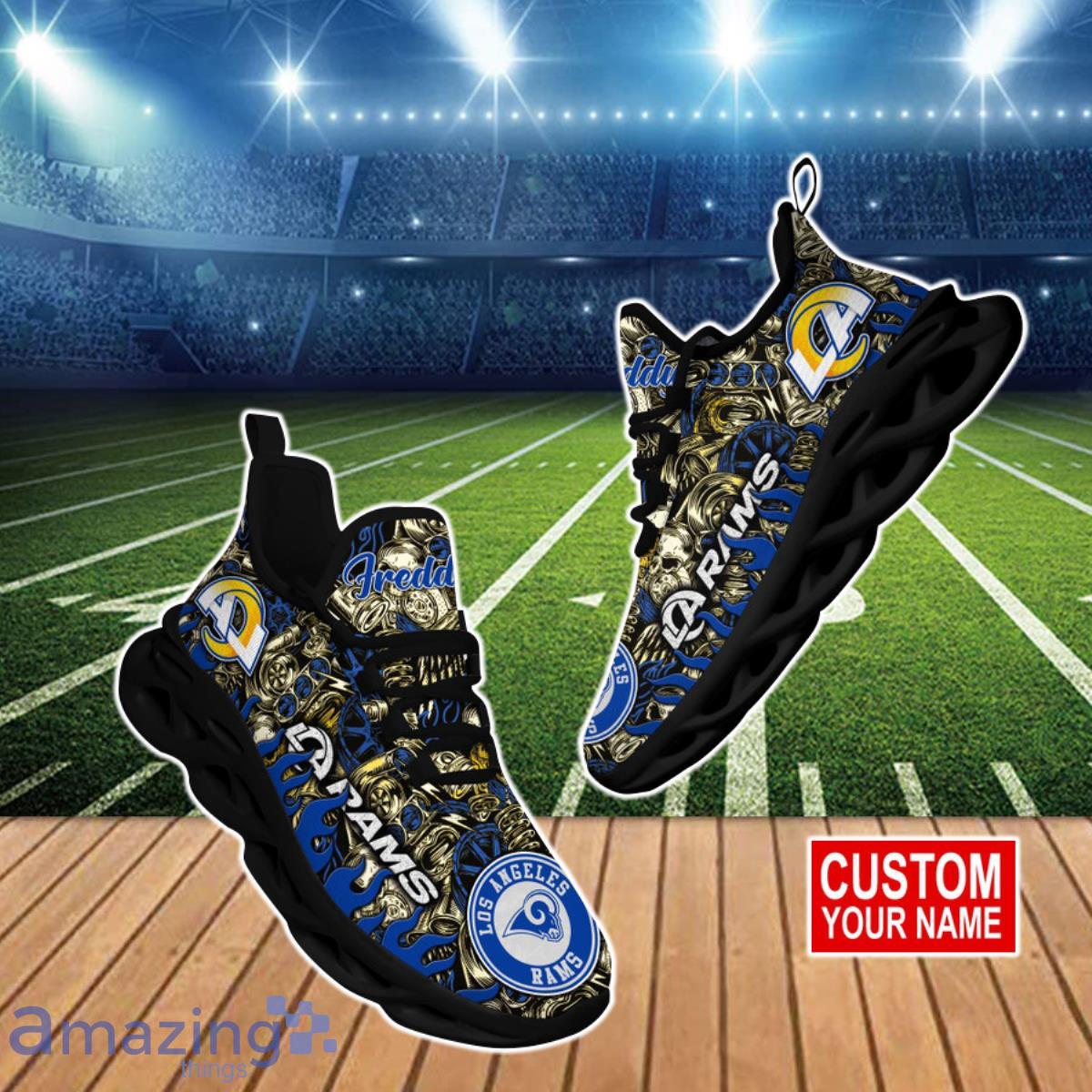 Los Angeles Rams NFL Clunky Max Soul Shoes Custom Name Gift For Men And Women Fans Product Photo 1