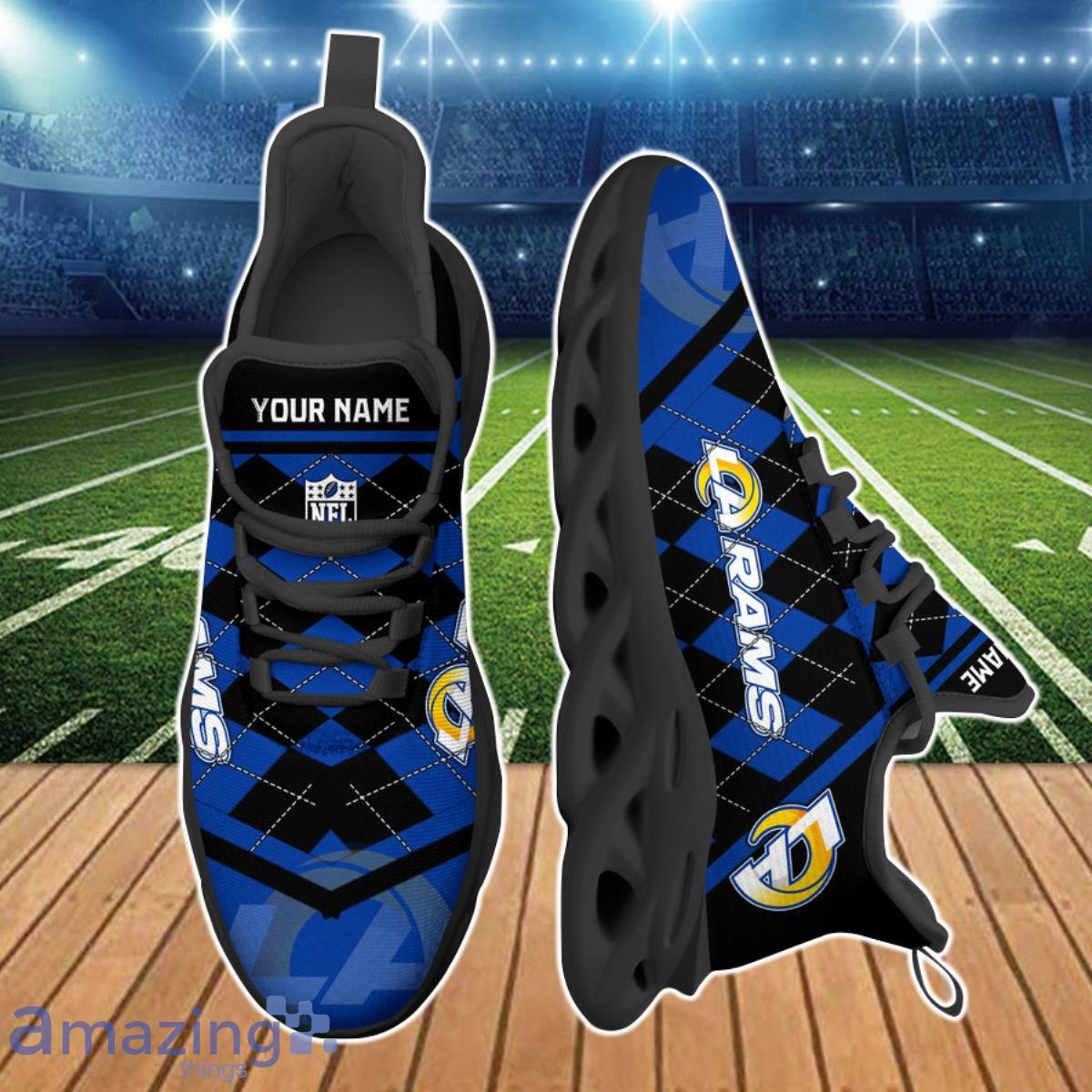 Los Angeles Rams NFL Clunky Max Soul Shoes Custom Name Gift For Real Fans Product Photo 2