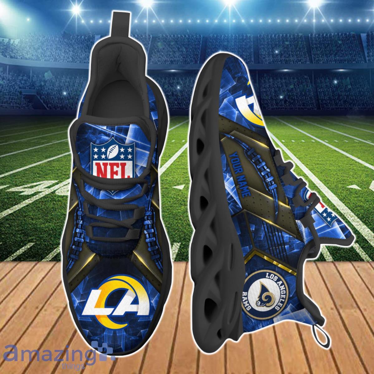 Los Angeles Rams NFL Clunky Sneakers Custom Name Sport Max Soul Shoes For  Fan