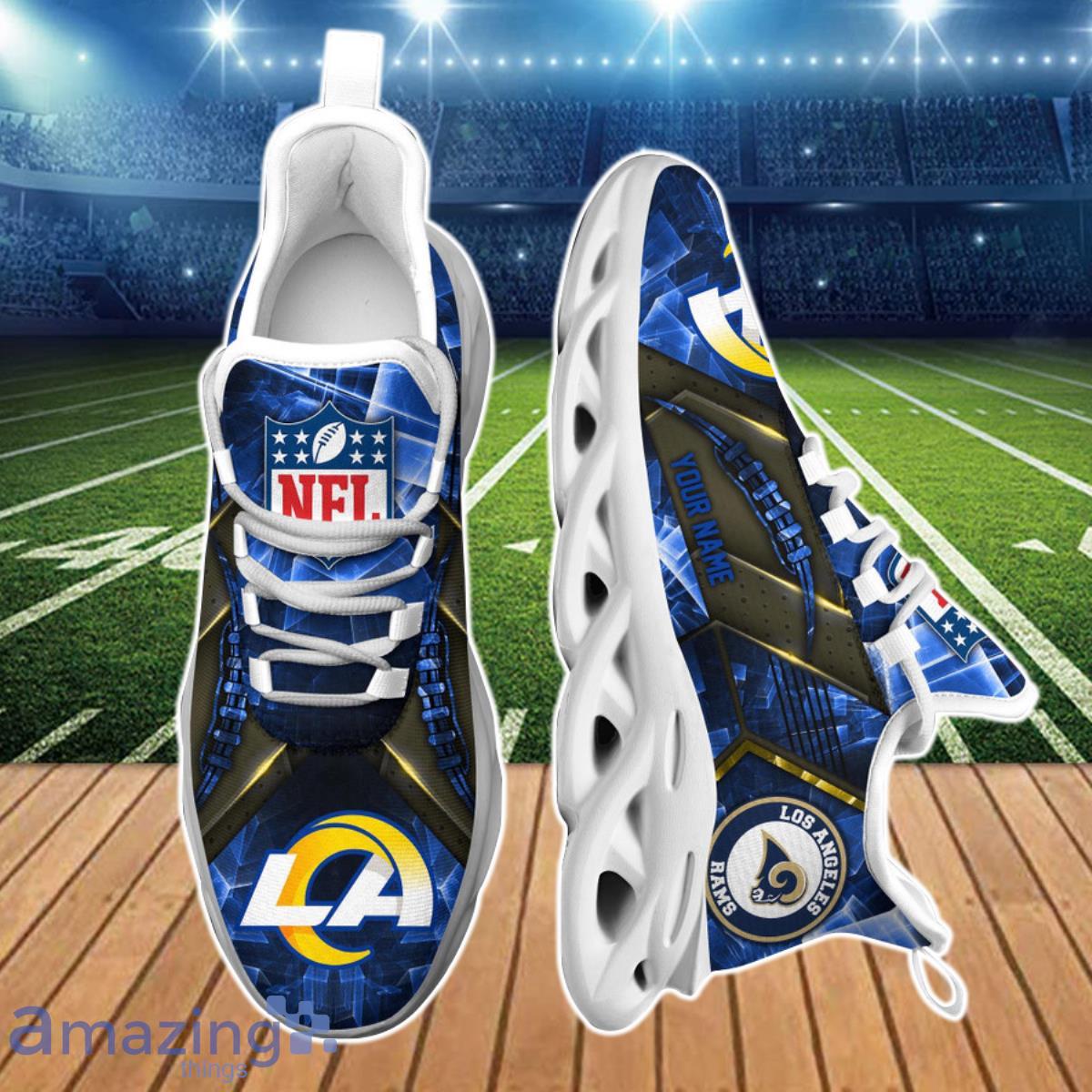 Los Angeles Rams NFL Clunky Max Soul Shoes Custom Name Gift For True Fans Product Photo 1