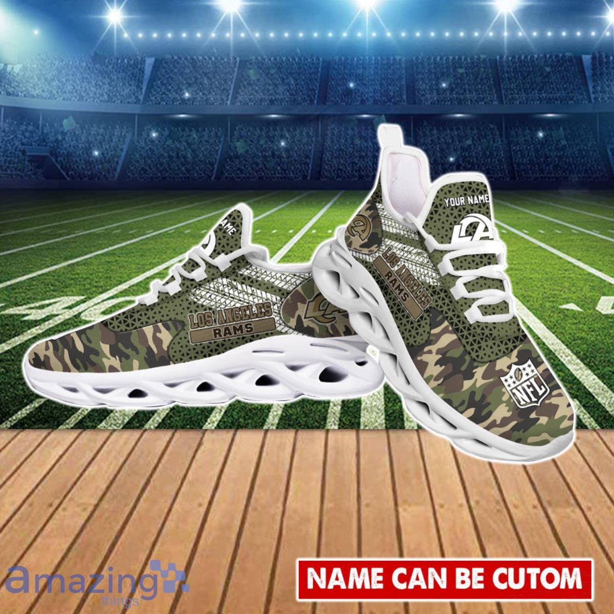 Los Angeles Rams NFL Custom Name Unique Max Soul Shoes Gift For