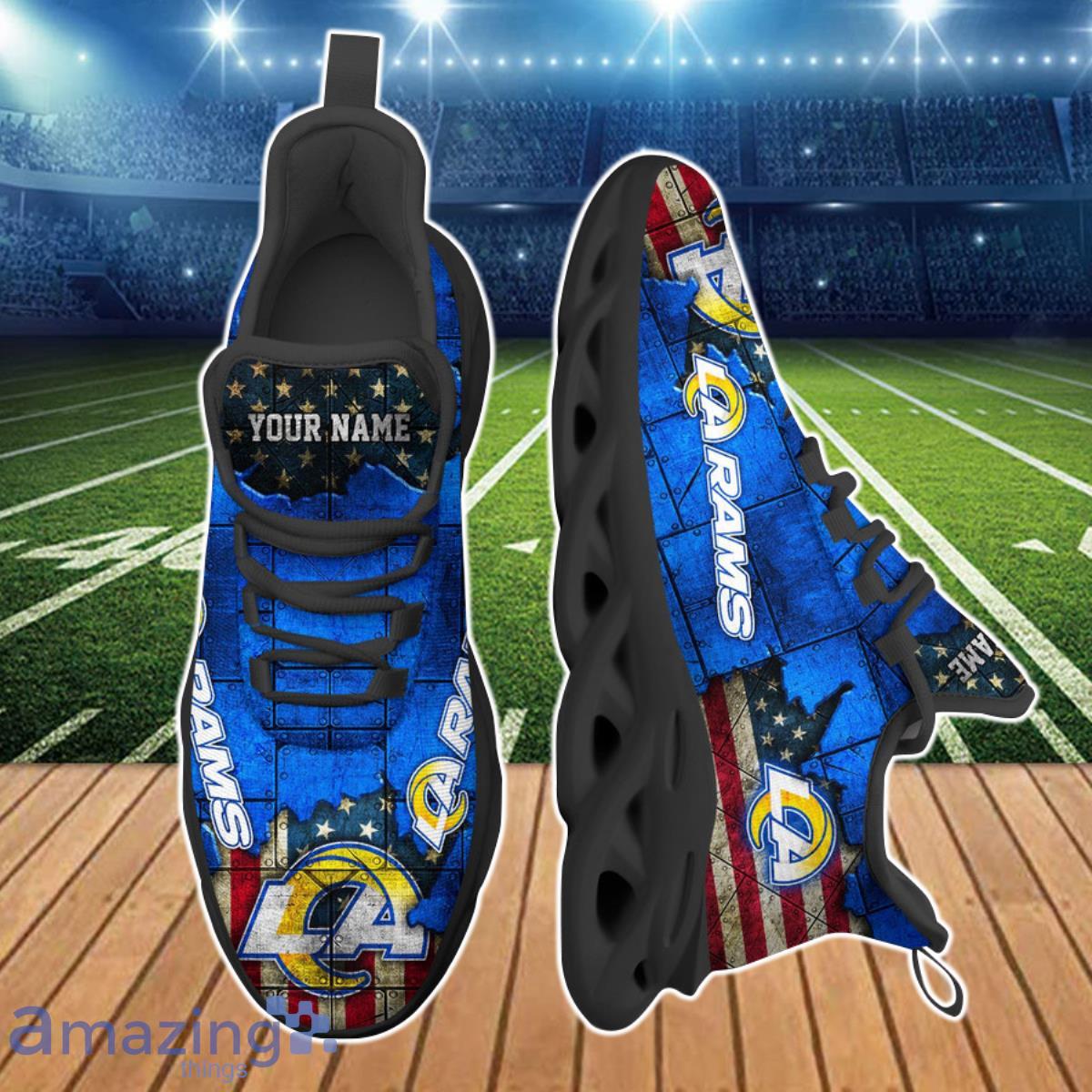 Los Angeles Rams NFL Clunky Max Soul Shoes Custom Name Special Gift For Fans Product Photo 2
