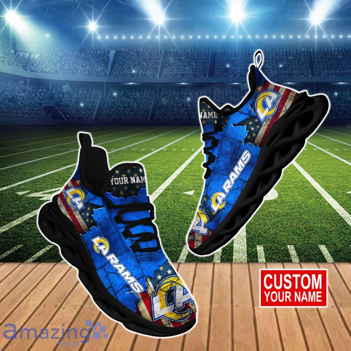 Los Angeles Rams NFL Clunky Max Soul Shoes Custom Name Special Gift For Fans Product Photo 1