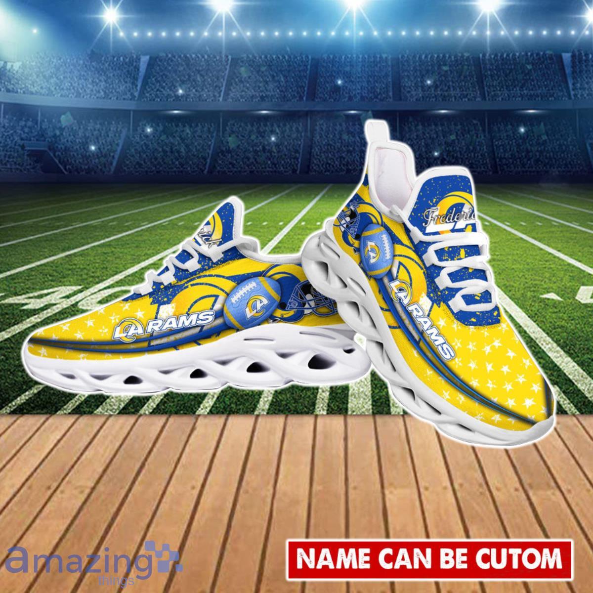 NFL Team Los Angeles Rams Personalized Name Max Soul Men And Women Gift  Sneakers