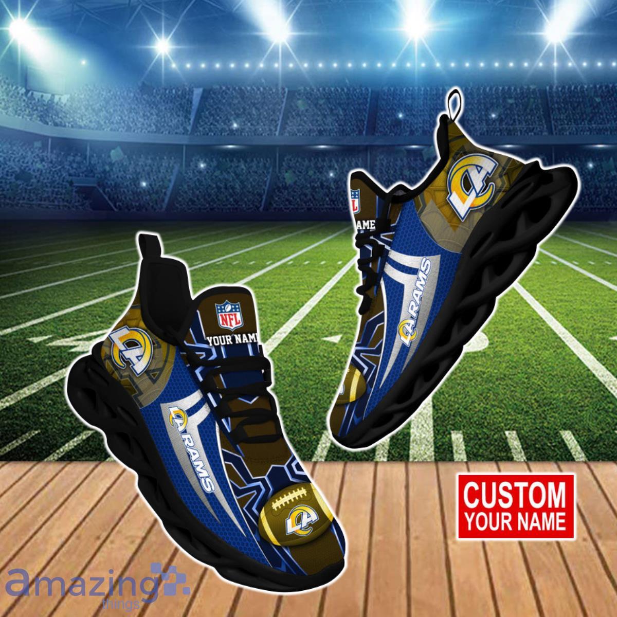 Los Angeles Rams NFL Clunky Max Soul Shoes Custom Name Special Gift For True Fans Product Photo 1
