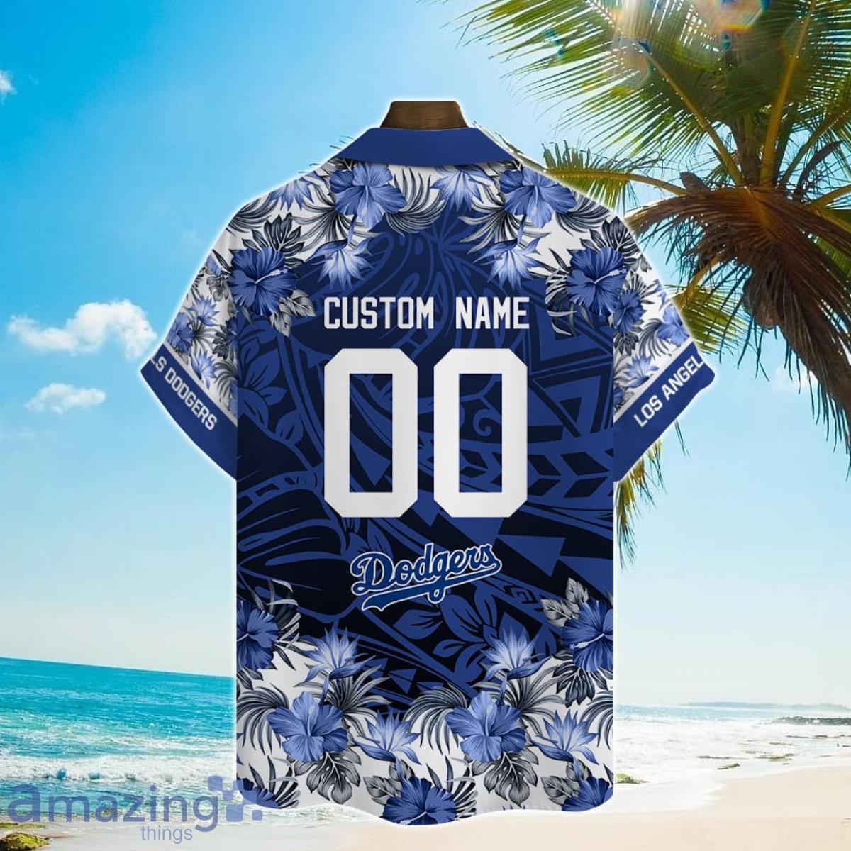 Los Angels Dodgers MLB Custom Name And Number Best Summer Gift Hawaiian  Shirt For Fans