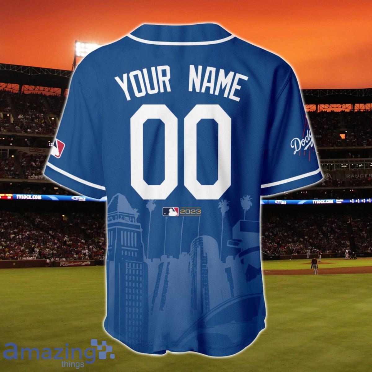 Los Angeles Dodgers Major League Baseball Custom Name Baseball Jersey