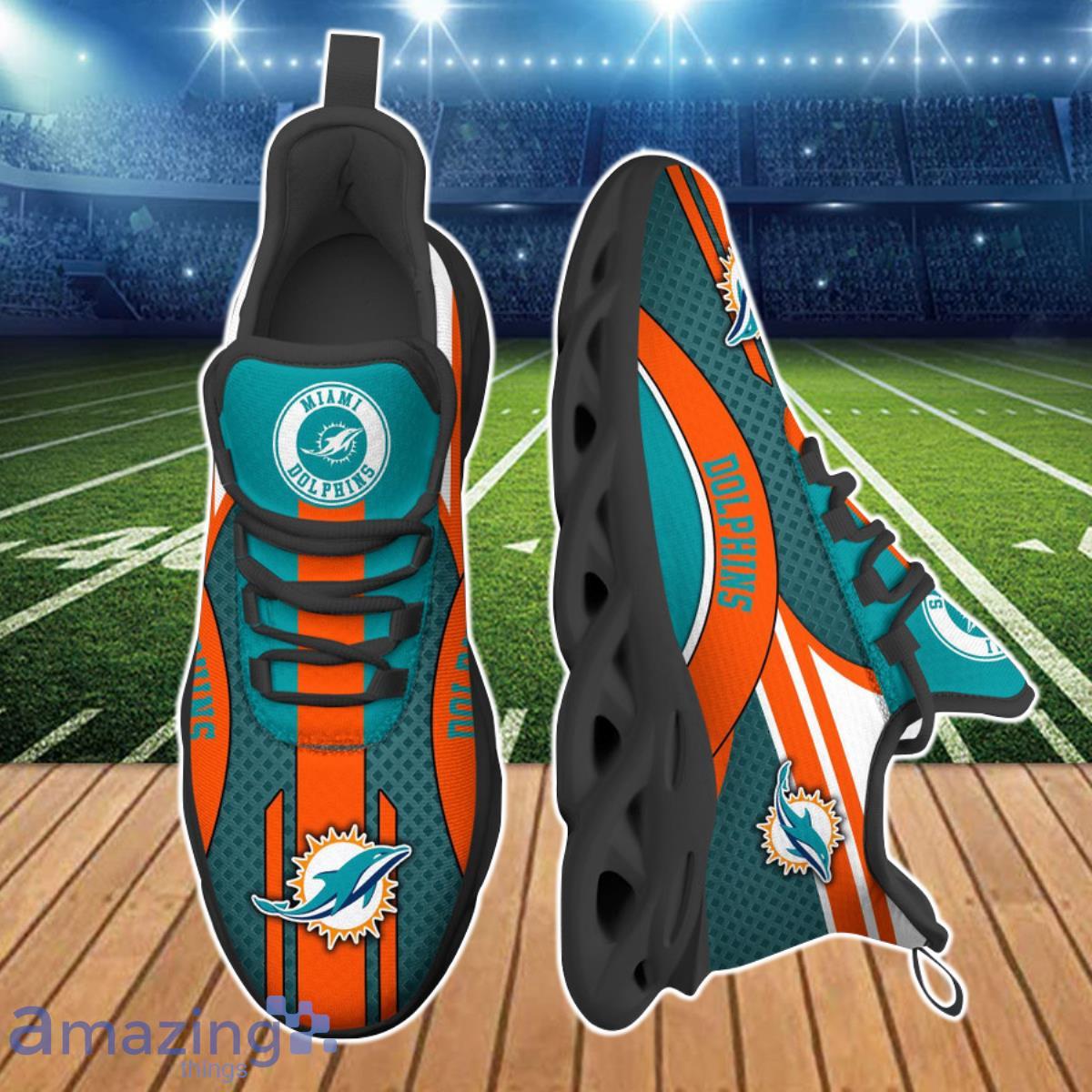 Miami Dolphins NFL Clunky Max Soul Shoes Custom Name Best Gift For Men And Women Fans Product Photo 2