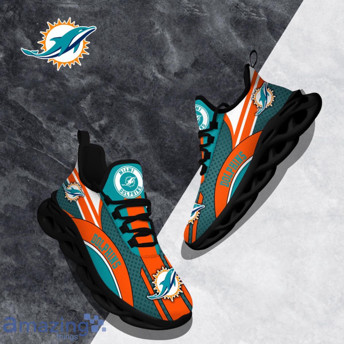 Miami Dolphins NFL Clunky Max Soul Shoes Custom Name Best Gift For Men And Women Fans Product Photo 1