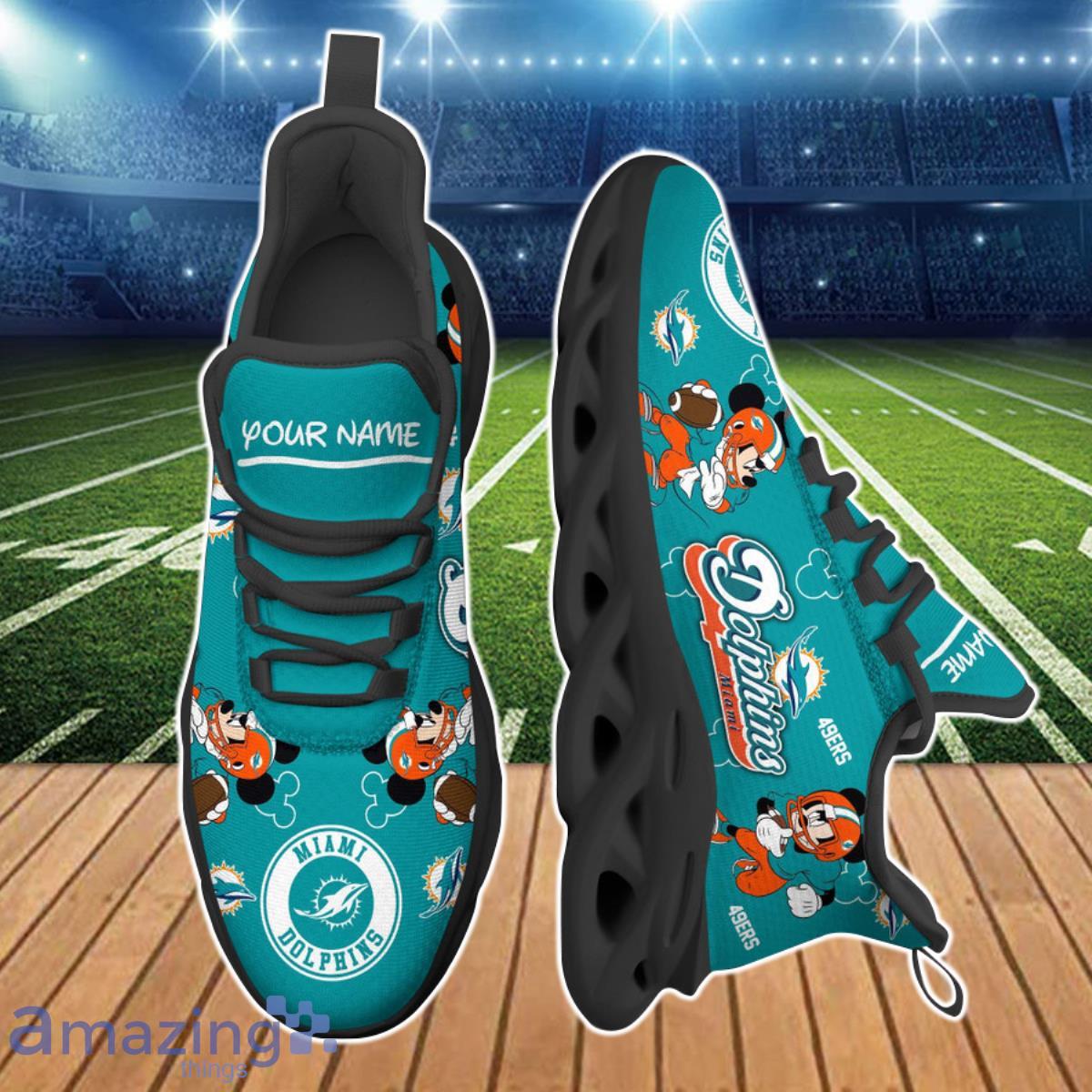Miami Dolphins NFL Clunky Max Soul Shoes Custom Name Best Gift For True Fans Product Photo 2