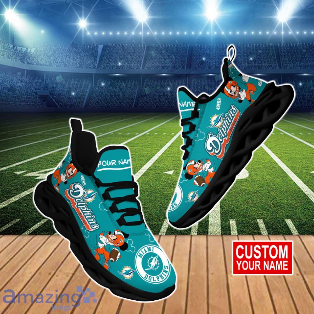 Miami Dolphins NFL Clunky Max Soul Shoes Custom Name Best Gift For True Fans Product Photo 1