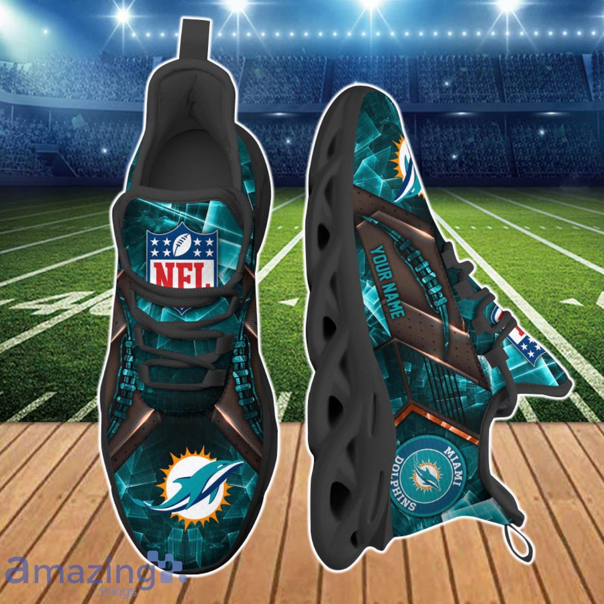 Miami Dolphins NFL Clunky Max Soul Shoes Custom Name Ideal Gift For Men And Women Fans Product Photo 2