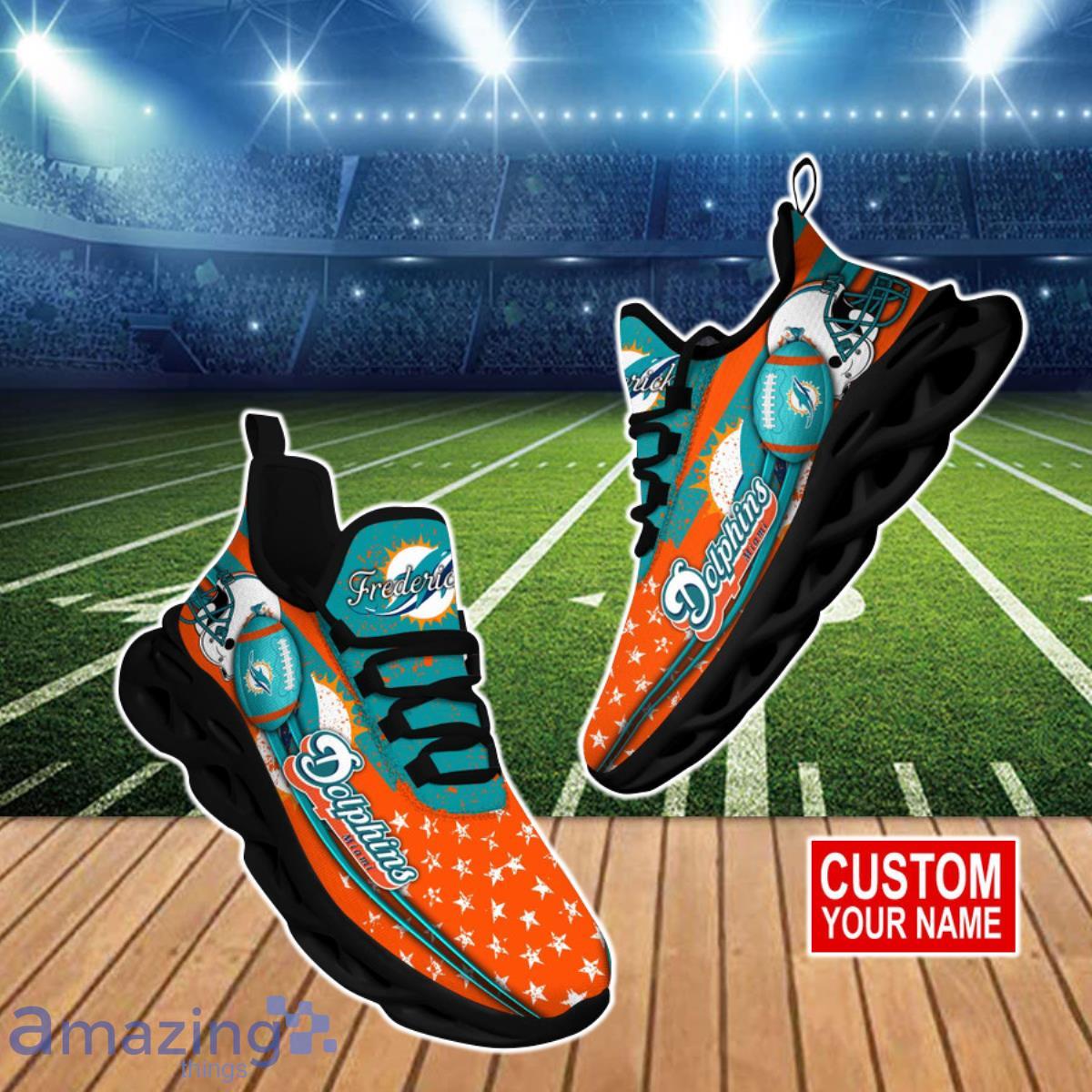 Miami Dolphins NFL Clunky Max Soul Shoes Custom Name Ideal Gift For True Fans Product Photo 1