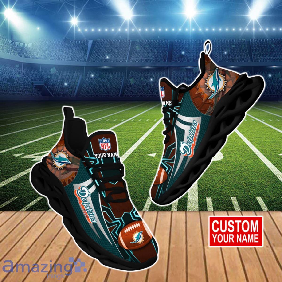 Miami Dolphins NFL Clunky Max Soul Shoes Custom Name Special Gift For Men And Women Fans Product Photo 1