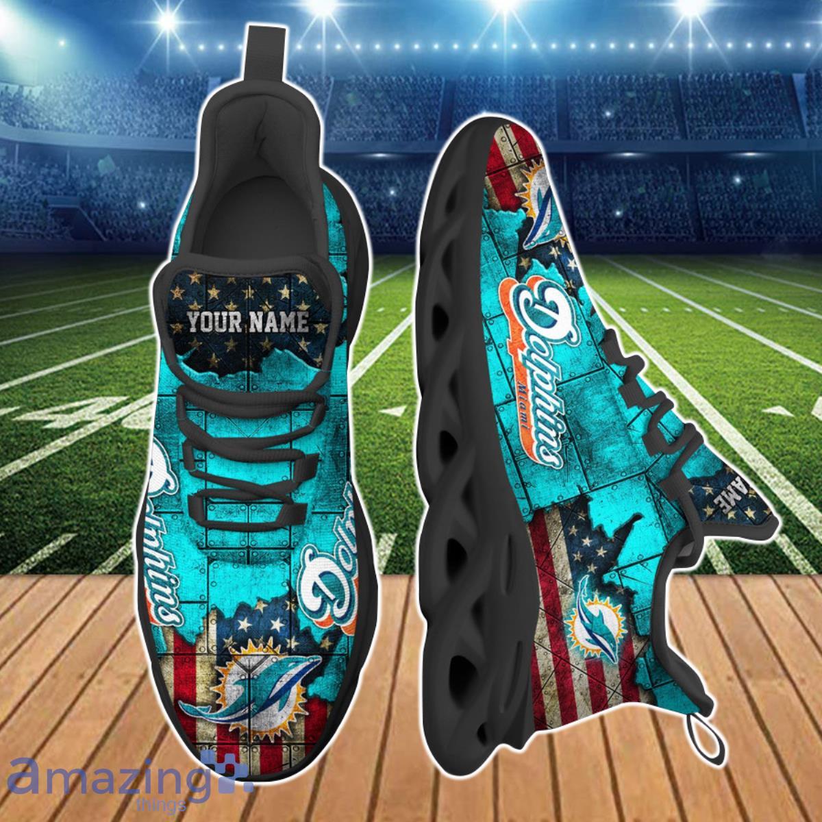 Miami Dolphins NFL Clunky Max Soul Shoes Custom Name Special Gift For Real Fans Product Photo 2