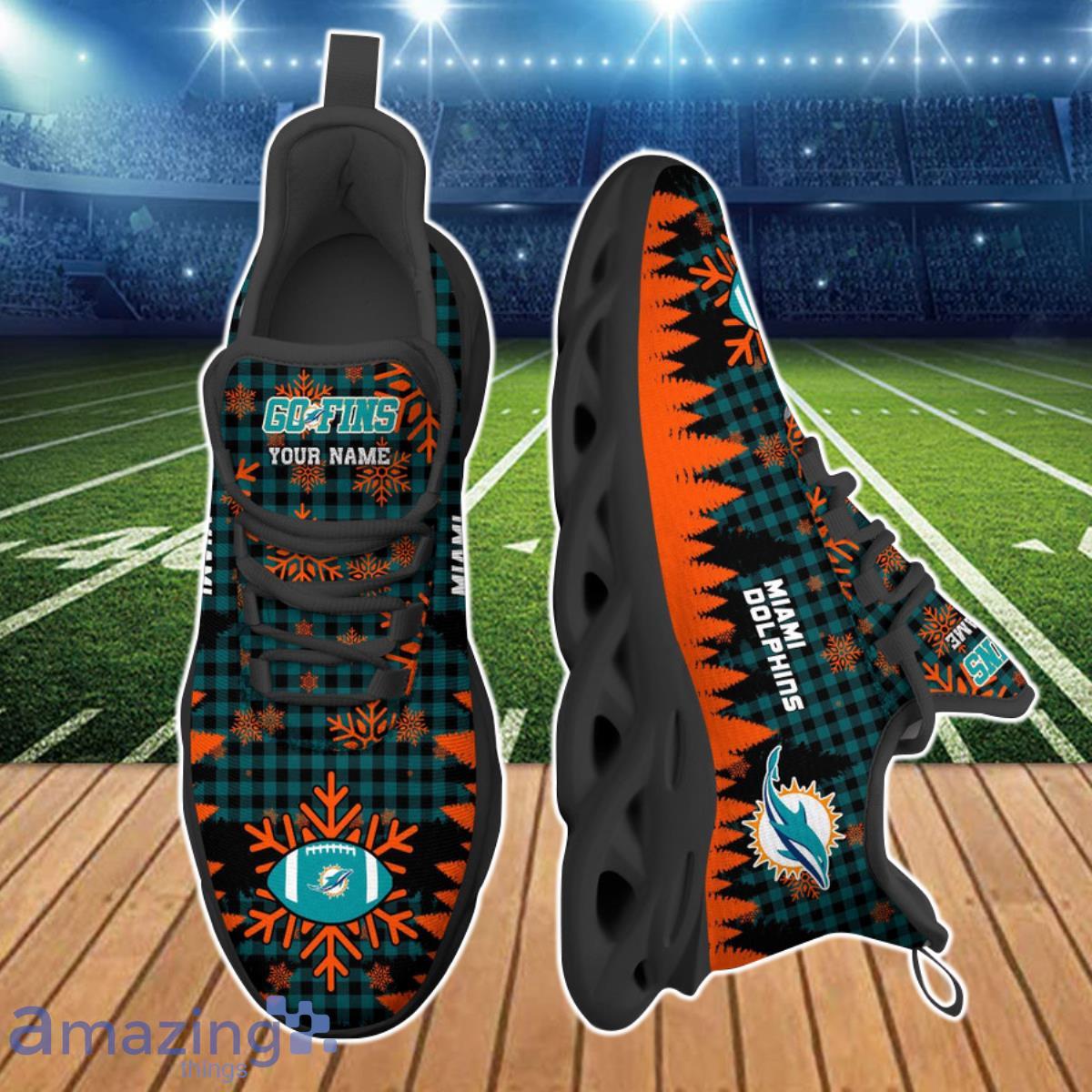 Miami Dolphins NFL Clunky Max Soul Shoes Custom Name Special Gift For True Fans Product Photo 2