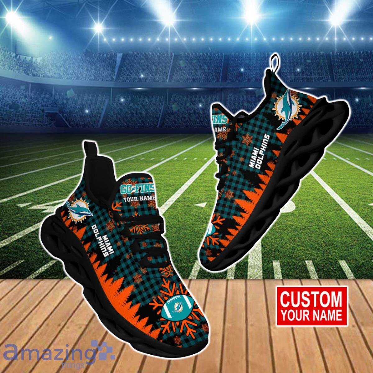 Miami Dolphins NFL Clunky Max Soul Shoes Custom Name Special Gift For True Fans Product Photo 1