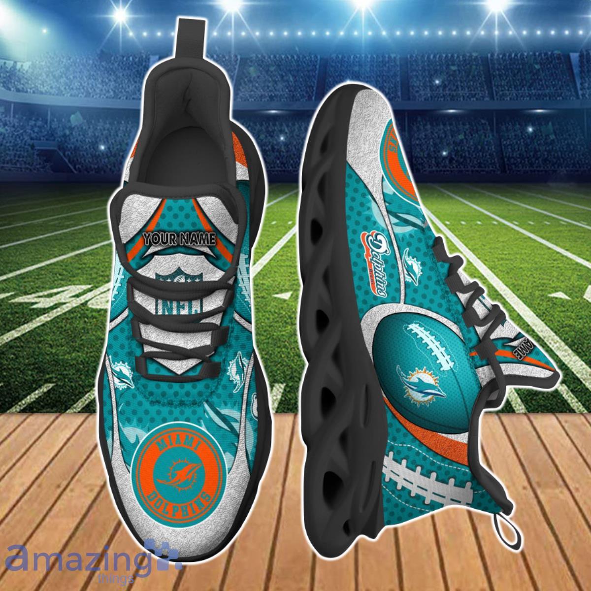 Miami Dolphins NFL Clunky Max Soul Shoes Custom Name Unique Gift For Fans Product Photo 2