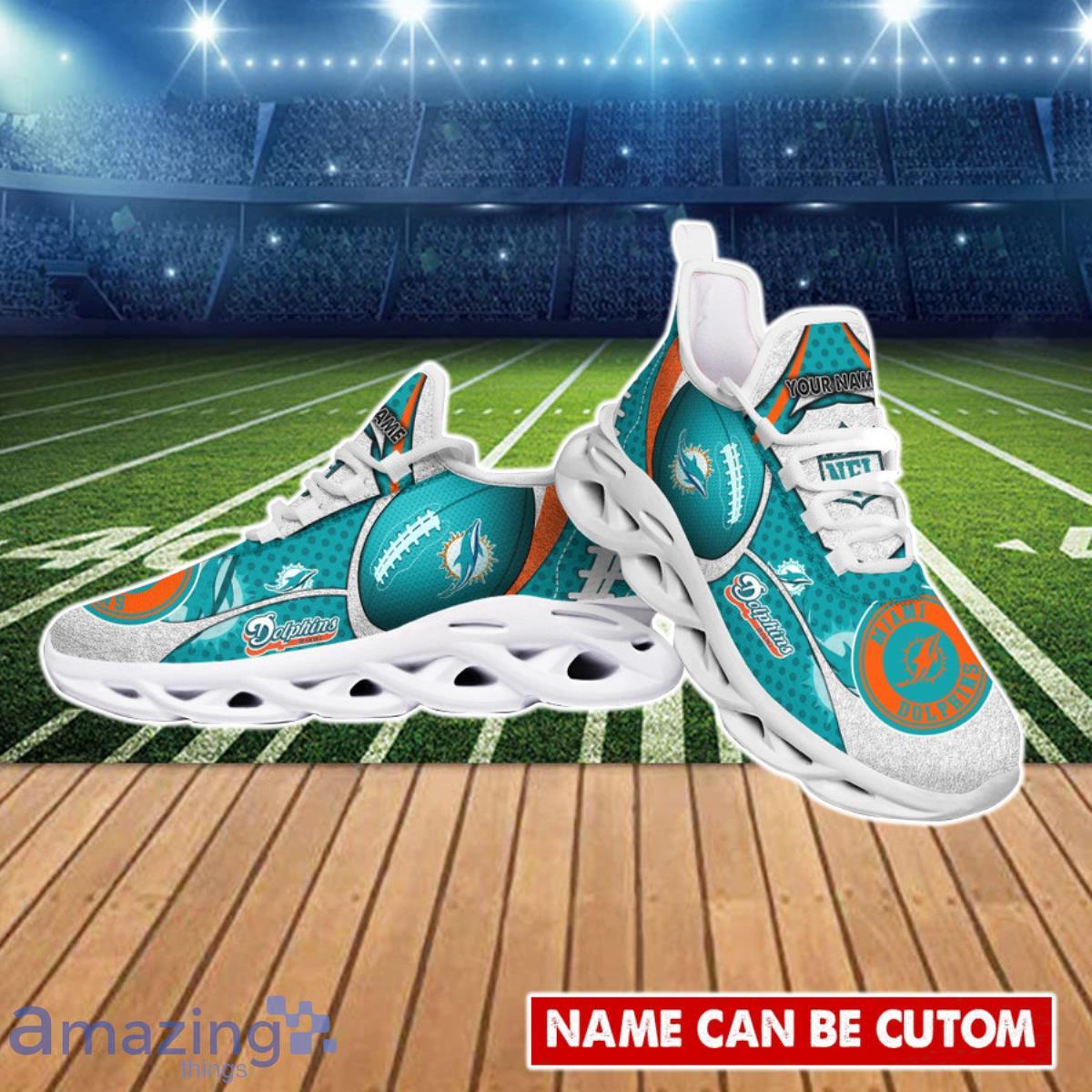 Miami Dolphins NFL Clunky Max Soul Shoes Custom Name Unique Gift For Fans image Miami Dolphins NFL Clunky Max Soul Shoes Custom Name Unique Gift For Fans Product Photo 3