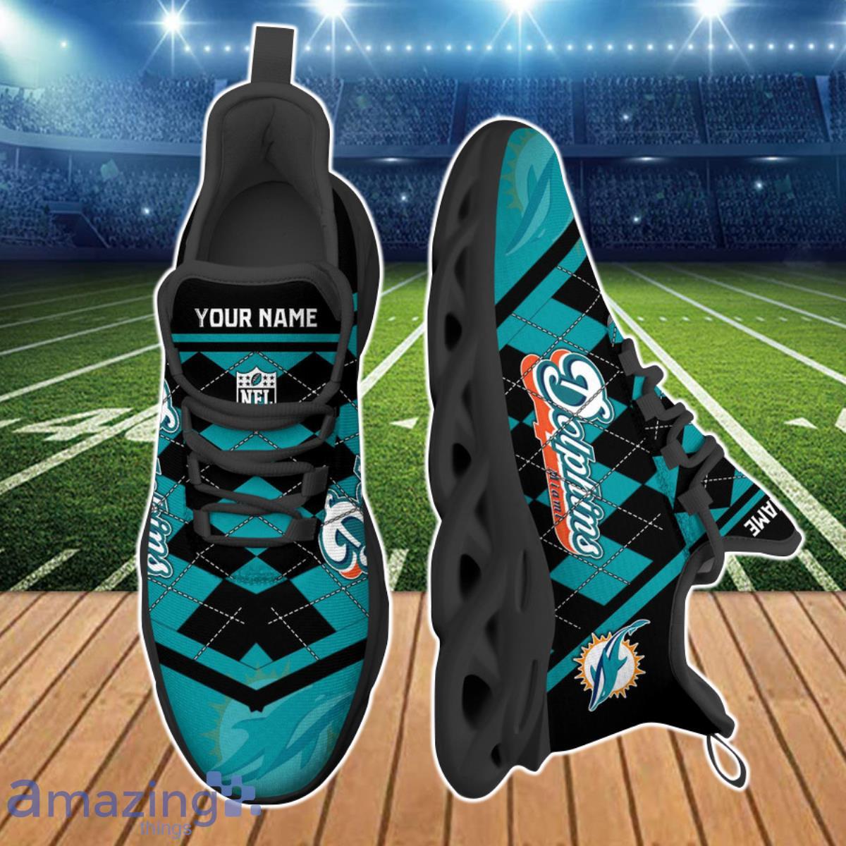 Miami Dolphins NFL Clunky Max Soul Shoes Custom Name Unique Gift For Real Fans Product Photo 2