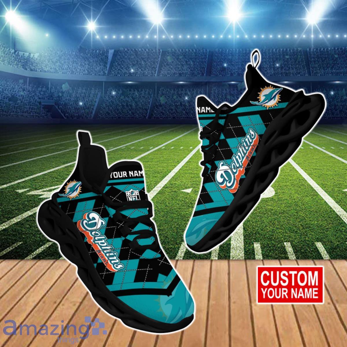 Miami Dolphins NFL Clunky Max Soul Shoes Custom Name Unique Gift For Real Fans Product Photo 1